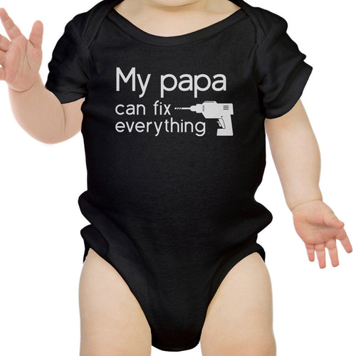 My Papa Fix Black Cute Baby Onesie Unique Fathers β Lovable Layers Kids Essentials | LovabLelayers