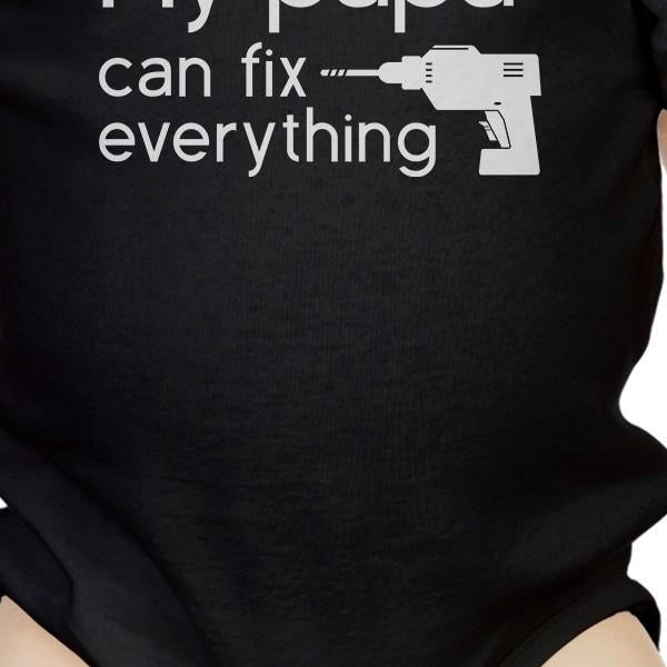 My Papa Fix Black Cute Baby Onesie Unique Fathers β Lovable Layers Kids Essentials | LovabLelayers