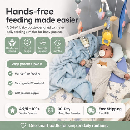 FreeFlow™ Hands-Free Baby Bottle