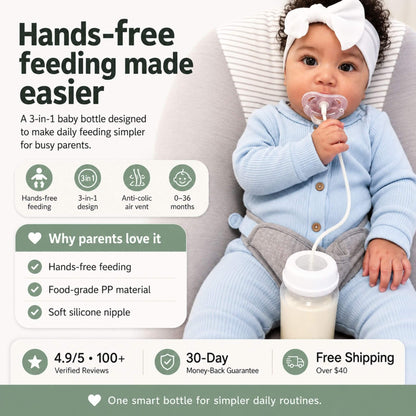 FreeFlow™ Hands-Free Baby Bottle