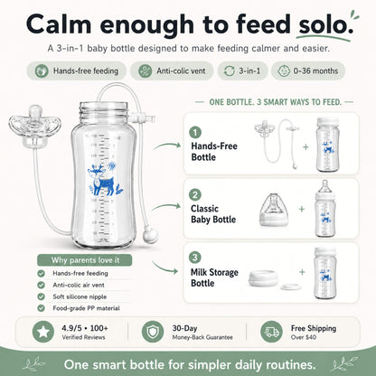FreeFlow™ Hands-Free Baby Bottle