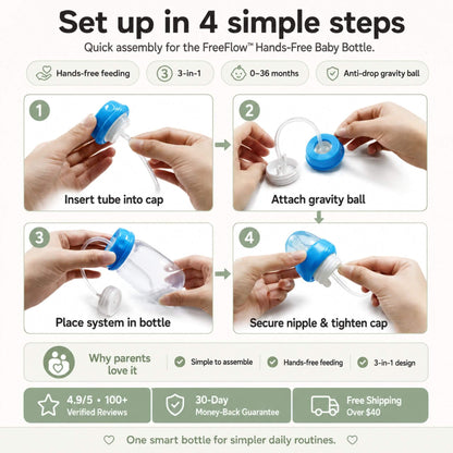 FreeFlow™ Hands-Free Baby Bottle