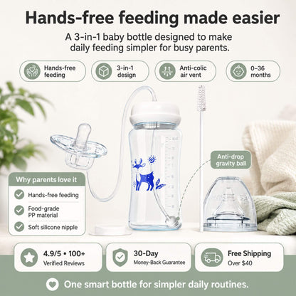 FreeFlow™ Hands-Free Baby Bottle