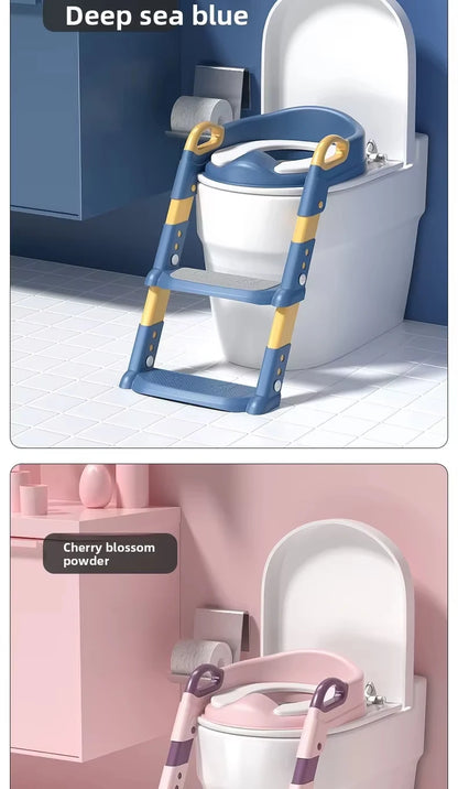 Kids Potty Training Seat with Step Stool – Foldable, Safe & Easy to Clean
