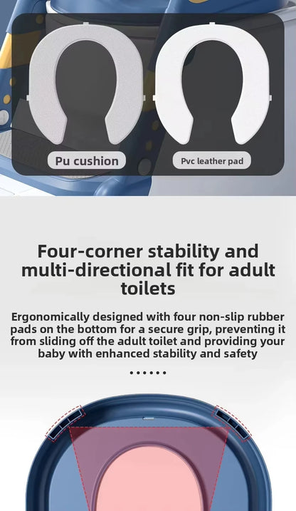 Kids Potty Training Seat with Step Stool – Foldable, Safe & Easy to Clean