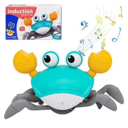 Interactive Crawling Crab Toy – Infrared Sensor, Music & Lights for Kids Ages 3–6
