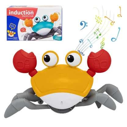 Interactive Crawling Crab Toy – Infrared Sensor, Music & Lights for Kids Ages 3–6