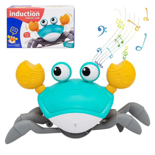 Interactive Crawling Crab Toy – Infrared Sensor, Music & Lights for Kids Ages 3–6