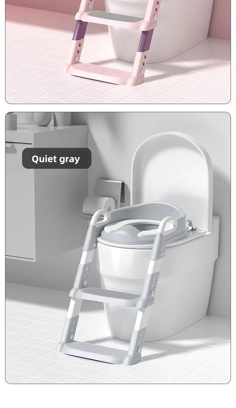 Kids Potty Training Seat with Step Stool – Foldable, Safe & Easy to Clean