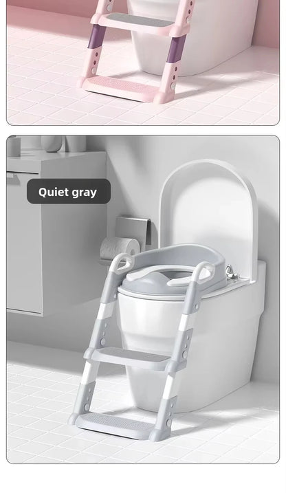 Kids Potty Training Seat with Step Stool – Foldable, Safe & Easy to Clean