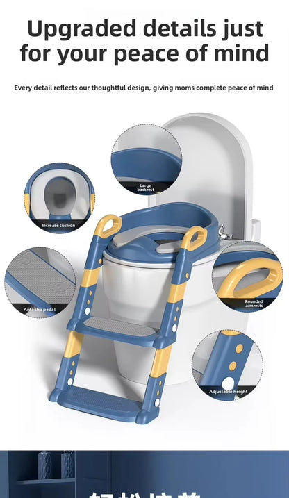 Kids Potty Training Seat with Step Stool – Foldable, Safe & Easy to Clean