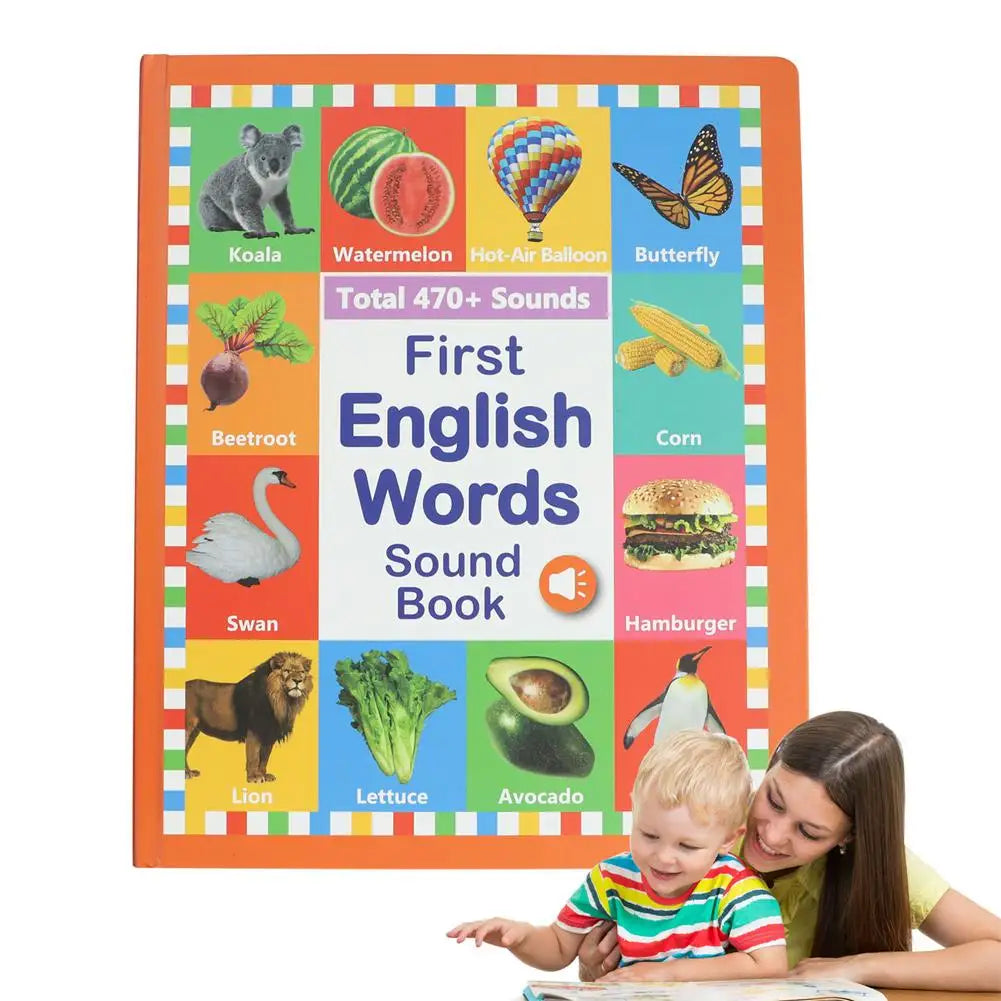 Kids English Sound Book — 300+ Words, Songs & Quiz Mode | Ages 1–6