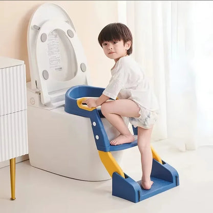 Kids Potty Training Seat with Step Stool – Foldable, Safe & Easy to Clean