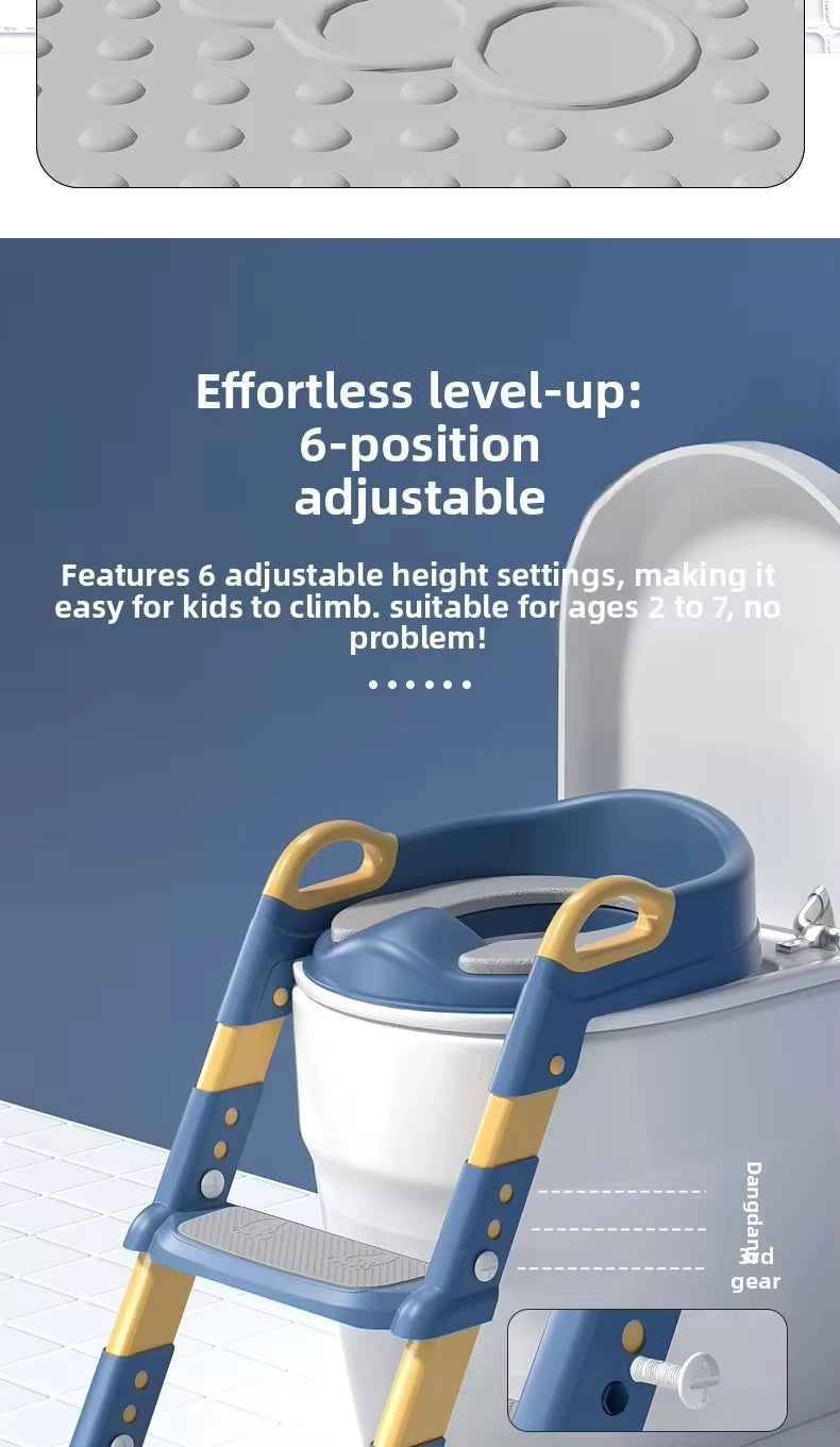 Kids Potty Training Seat with Step Stool – Foldable, Safe & Easy to Clean