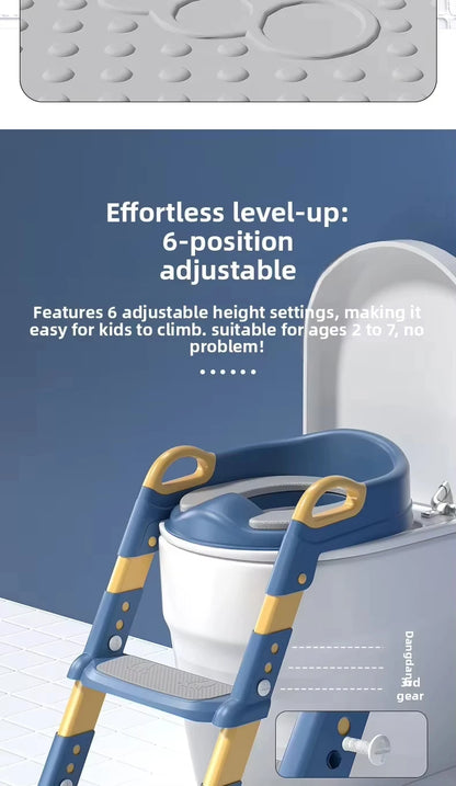 Kids Potty Training Seat with Step Stool – Foldable, Safe & Easy to Clean