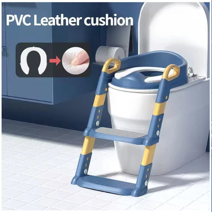 Kids Potty Training Seat with Step Stool – Foldable, Safe & Easy to Clean