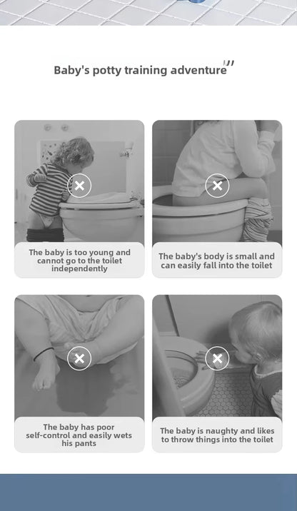 Kids Potty Training Seat with Step Stool – Foldable, Safe & Easy to Clean